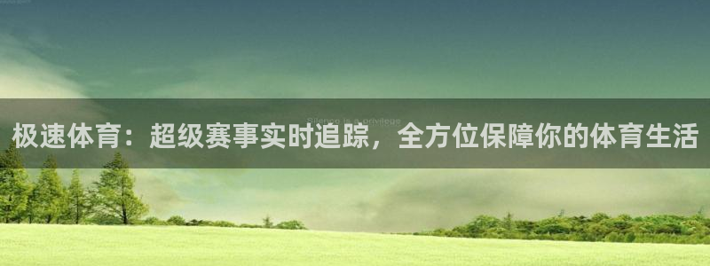 极速体育：超级赛事实时追踪，全方位保障你的体育生活